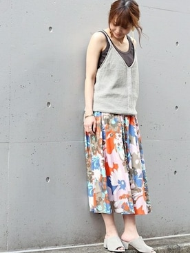 「Mollini（モリーニ）のアイテム」を使った、SANGUさん（レディース・160cm）の春コーディネート