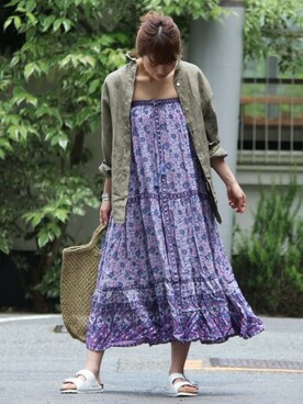 Spell スペル Kombi Sundress Lavender ワンピース を使った