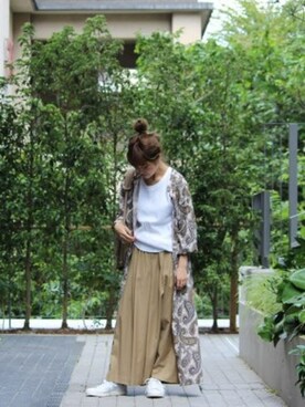 「maison-vincent（メゾンヴァンサン）のアイテム」を使った、SANGUさん（レディース・160cm）の秋コーディネート