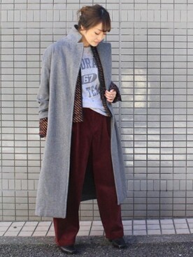 モッサビーバーロングコート_#を使ったショップスタッフの人気 ...