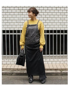 「ダメージ」｜SANGUさん（レディース・160cm）の冬コーディネート