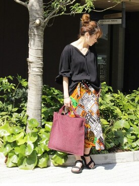 「Teva（テバ）のアイテム」を使った、SANGUさん（レディース・160cm）の春コーディネート