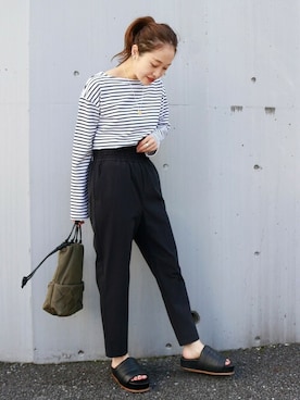 「NOMADIS（ノマディス）のアイテム」を使った、SANGUさん（レディース・160cm）の春コーディネート