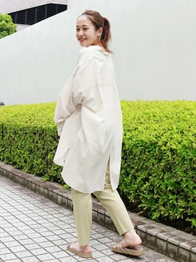 「JOURNAL STANDARD（ジャーナルスタンダード）のランダムリブタンクトップ（タンクトップ）」を使った、SANGUさん（レディース・160cm）の夏コーディネート