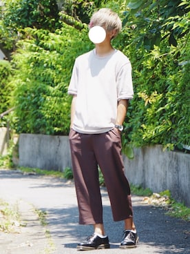 「サマーニット」｜ninoさん（メンズ・178cm・10代）の夏コーディネート