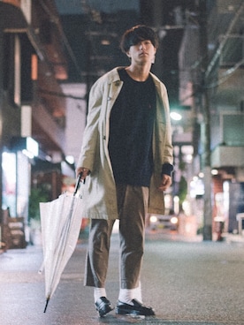 「アイテム（ローファー）」を使った、ninoさん（メンズ・178cm・10代）の秋コーディネート