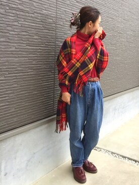 「タータンチェック」｜fu___さん（レディース・152cm）の秋コーディネート