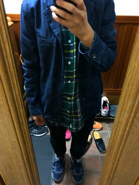 「Maria Santangelo（マリアサンタンジェロ）のアイテム」を使った、とみーおじさんさん（メンズ・164cm）の秋コーディネート