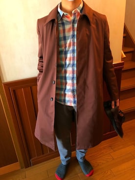 「SOLOVAIR（ソロヴェアー）のアイテム（ドレスシューズ）」を使った、とみーおじさんさん（メンズ・164cm）の春コーディネート