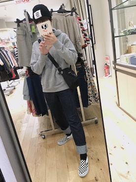「ADER error」｜「アイテム（ニットキャップ/ビーニー）」を使った、mㅁさん（レディース・168cm）の冬コーディネート