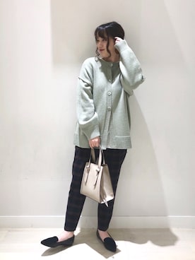 「美シルエットパンツ」｜nanakoさん（レディース・158cm）の冬コーディネート