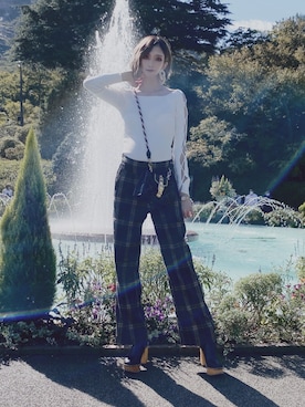 「EGOIST（エゴイスト）のアイテム（パンツ）」を使った、ULWさん（レディース・169cm）の秋コーディネート