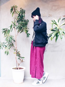 「H&M（エイチ・アンド・エム）のアイテム（カバーオール）」を使った、Yü♡さん（レディース・168cm）の冬コーディネート