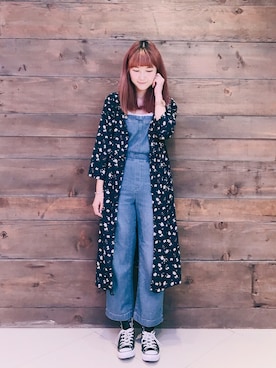 「Right-on（ライトオン）のアイテム（シャツワンピース）」を使った、Yü♡さん（レディース・169cm）の夏コーディネート