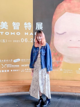 「PULL&BEAR（プルアンドベア）のアイテム（シューズ）」を使った、Yü♡さん（レディース・169cm）の夏コーディネート