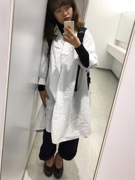 「VINTAGE（ヴィンテージ）のアイテム（パンプス）」を使った、スズナさん（レディース・154cm）の秋コーディネート