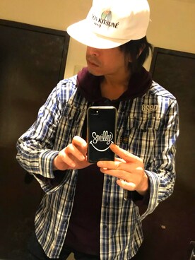 「FOREVER 21」｜「アイテム（PC・スマホグッズ/家電）」を使った、Nobuhiro Abeさん（メンズ・181cm）の春コーディネート