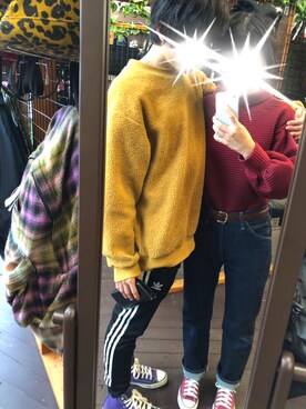「カップル」｜「アイテム（その他）」を使った、Yossyさん（メンズ・172cm）の秋コーディネート