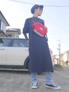 「MARVEL（マーベル）のアイテム（バッグ）」を使った、RIyO.さん（レディース・156cm）の春コーディネート