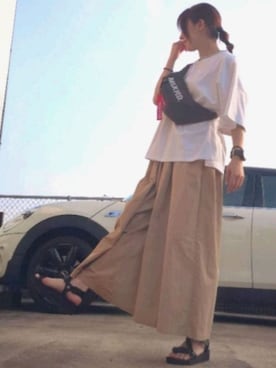 「プチプラミックス」｜RIyO.さん（レディース・157cm）の夏コーディネート