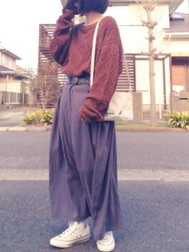 RIyO.さん（レディース・157cm）の冬コーディネート