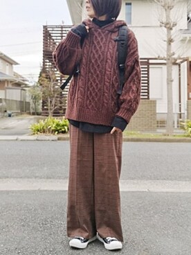 RIyO.さん（レディース・157cm）の冬コーディネート