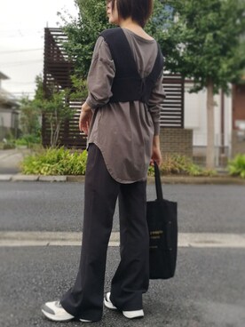 「ビスチェコーデ」｜RIyO.さん（レディース・157cm）の秋コーディネート