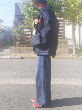 「something_jean」｜「アイテム（ジャケット/アウター）」を使った、RIyO.さん（レディース・159cm）の秋コーディネート