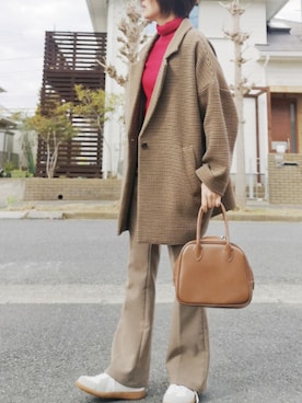 「pr」｜「アイテム（ジャケット/アウター）」を使った、RIyO.さん（レディース・159cm）の冬コーディネート