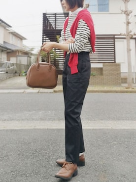 「FORK&SPOON」｜RIyO.さん（レディース・159cm）の冬コーディネート