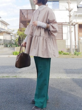 「アンブルネージュ」｜「アイテム（アクセサリー）」を使った、RIyO.さん（レディース・159cm）の春コーディネート