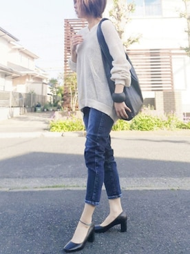 「pr」｜「アイテム（バッグ）」を使った、RIyO.さん（レディース・159cm）の春コーディネート