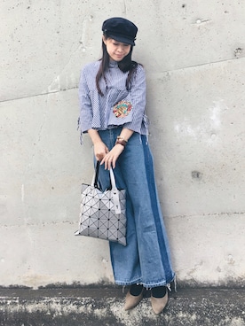 「J.FERRY（ジェイフェリー）のアイテム（パンツ）」を使った、miyacoさん（レディース・163cm）の冬コーディネート