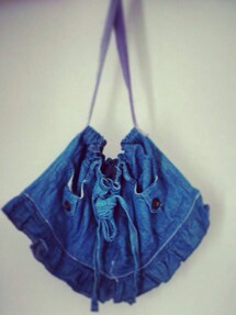 Handmade | デニムショルダーばっく(ショルダーバッグ)