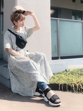 「carhartt」｜「アイテム（ワンピース/ドレス）」を使った、はる  さん（レディース・162cm）の春コーディネート