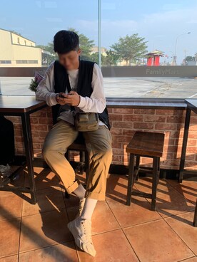 「AGEのアイテム」を使った、Lanxさん（レディース・167cm）の春コーディネート