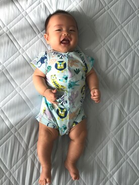「baby ampersand（ベビーアンパサンド）のアイテム」を使った、ayaさん（キッズ・70cm）の冬コーディネート