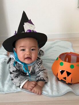 「baby ampersand（ベビーアンパサンド）のアイテム」を使った、ayaさん（キッズ・70cm）の冬コーディネート