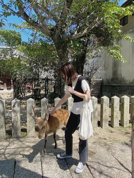 「アイテム（腕時計、ブラウン系）」を使った、Y U Iさん（レディース・162cm）の秋コーディネート