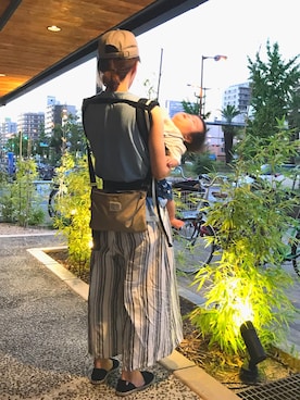 「スカーチョ」｜「アイテム（キャップ）」を使った、あんずたるとさん（レディース・159cm）の夏コーディネート