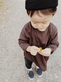 韓国webshop | ブラウンのドルマン。(Tシャツ/カットソー)