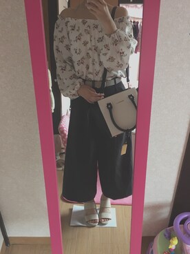 「elvence（エルベンス）のアイテム」を使った、りさん（レディース・152cm）の夏コーディネート