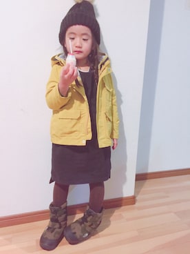 「LAGOM（LAGOM）のアイテム（ジャケット/アウター）」を使った、suzusukeさん（キッズ・110cm）の冬コーディネート