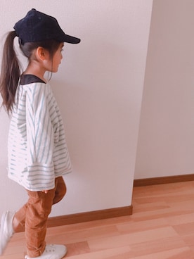 「おんなのこコーデ」｜「アイテム（スリッポン）」を使った、suzusukeさん（キッズ・110cm）の春コーディネート