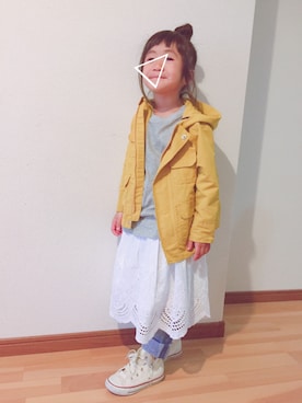 「LAGOM（LAGOM）のアイテム（ジャケット/アウター）」を使った、suzusukeさん（キッズ・110cm）の春コーディネート
