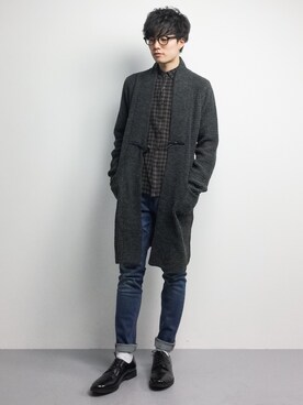 武井一輝さん（メンズ・173cm）の冬コーディネート