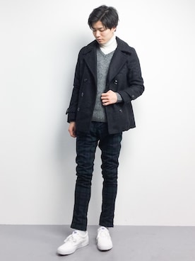 武井一輝さん(メンズ・173cm)の冬コーディネート