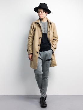 武井一輝さん（メンズ・173cm）の冬コーディネート