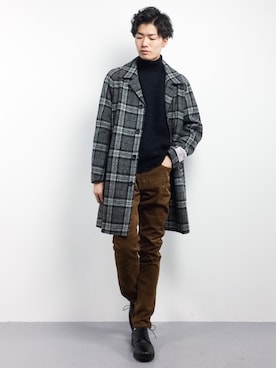 武井一輝さん（メンズ・173cm）の冬コーディネート