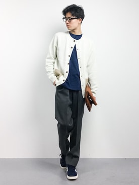 武井一輝さん（メンズ・173cm）の冬コーディネート